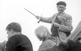 Der Botaniker Balthasar Stüssi im Nationalpark, wo 1917 erstmals Dauerflächen zur Vegetationsentwicklung eingerichtet wurden.