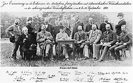 Gruppenbild: Im Vorfeld der IUFRO-Gründung besuchen im September 1891 Vertreter der deutschen, französischen und österreichischen Versuchsanstalten die ertragskundlichen Versuchsflächen der Centralanstalt. Foto: R. Ganz